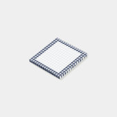 Navy Blue Classic Gingham Check Pset Post-it® Notes (Schuin)