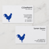 Navy Blue Cockersymbool - wit Visitekaartje (Voorkant / Achterkant)