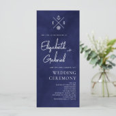 Navy Blue Cruise Reizen Trouwceremonie (Staand voorkant)