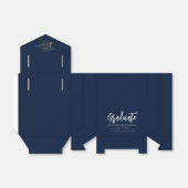 Navy Blue Custom Afstuderen 2025 Party Bedankdoosjes (Uitgevouwen)