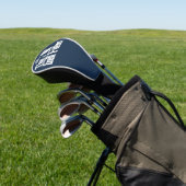 Navy Blue Custom Monogram De Golf Vader Golfheadcover (Insitu)