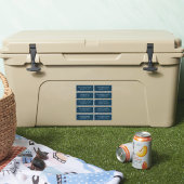 Navy Blue Custom Wedding Guest Adres Sticker (Koeler)