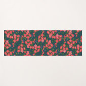 Navy Blue Daisy Flower Meadow Yogamat (Voorkant (horizontaal))