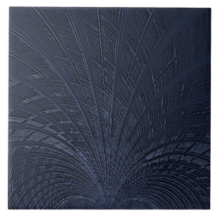 Navy Blue Decorative Ceramic Tegel Tegeltje