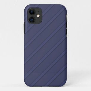 Navy Blue Diagonal iPhone 11 Hoesje