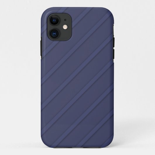 Navy Blue Diagonal Case-Mate iPhone Case (Achterkant)
