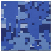 Navy Blue Digital Camouflage Stof (Swatch)