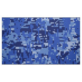 Navy Blue Digital Camouflage Stof (Fat Quarter)