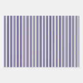 Navy blue en beige vijf strepen patroon inpakpapier vel (Voorkant 3)