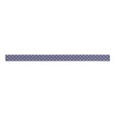 Navy Blue en Blue-Grey Polka Dot Ribbon Grosgrain Lint (Voorkant)