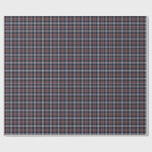 Navy Blue en Burgundy Pset Pattern Cadeaupapier (Vlak)