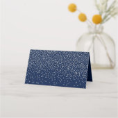 Navy Blue en Glam Silver Confetti Wedding (Achterkant)