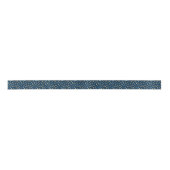 Navy Blue en Gold Glitter Dot Ribbon Lint (Voorkant)