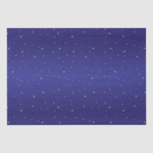 Navy Blue en Gold Glitter Stars Kerstmis  Tissuepapier