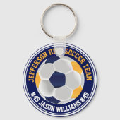 Navy Blue en Gold ⚽ Sleutelhanger (Voorkant)