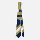 Navy Blue en Gold Stropdas (Voorkant)