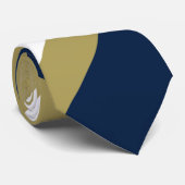 Navy Blue en Gold Stropdas (Opgerold)