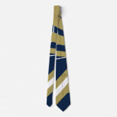 Navy Blue en Gold Stropdas (Achterkant)