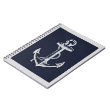 Navy Blue en Gray Anchor
