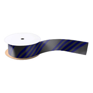 Navy blue en houtskool met vijf strepen lint
