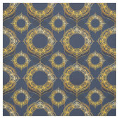 Navy Blue en of Violet met Gold Mandalas Stof (Swatch)