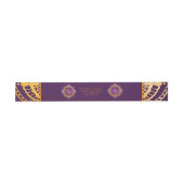 Navy Blue en of Violet met Gold Mandalas Uitnodigingen Wikkel (Vlak)
