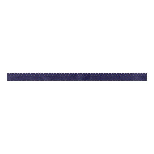 Navy Blue en Roos Gold Textured Polka Dot Pattern Lint (Voorkant)