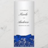 Navy Blue en Silver Lace Programma (Voorkant)