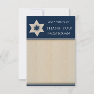 Navy blue en Tan Star van David Dank u wel Notitiekaartje