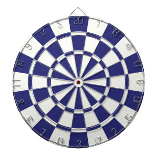 Navy Blue en White Dartbord