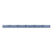 Navy Blue en White Girly Floral Lace Lint (Voorkant)
