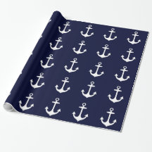Navy Blue en White Nautical Geïnspireerd