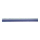 Navy Blue en White Stripe Pattern Lint (Voorkant)