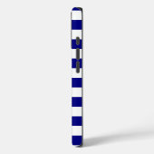 Navy Blue en White Stripes Case-Mate iPhone Case (Achterkant / Links)