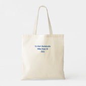 Navy + Blue Faux Glitter Bow Tote Bag (Achterkant)