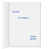 Navy + Blue Faux Glitter Wedding Party Proposal (Intérieur (Droit))