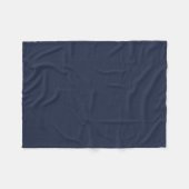 Navy Blue Fleece Deken (Voorkant (Horizontaal))