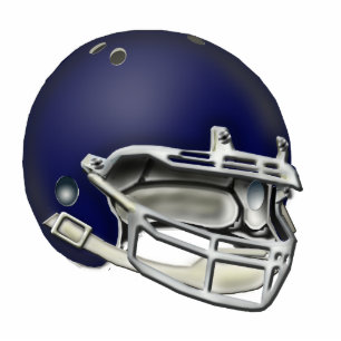 Navy Blue Football Helmet Ornament Fotobeeldje Ornament