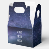 Navy Blue Galaxy Sterrennacht Stars Modern Bedankdoosjes (Geopend)