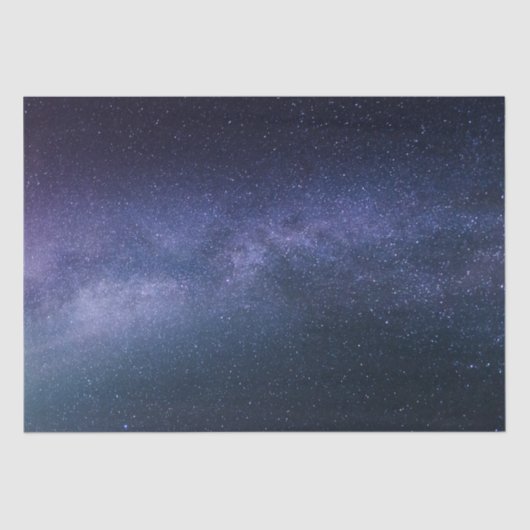 Navy Blue Galaxy Sterrennacht Stars Modern Tissuepapier (Voorkant)