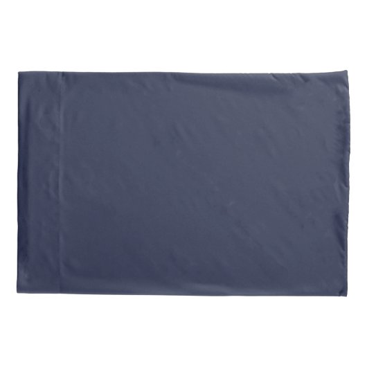 Navy Blue - gepersonaliseerd monogram en naam Kussensloop (Achterkant)