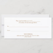 Navy Blue Gift Certificate (Achterkant)
