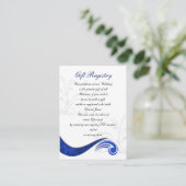 "navy blue" Gift registry Kaarten (Staand voorkant)