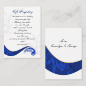 "navy blue" Gift registry Kaarten (Voorkant / Achterkant)