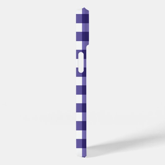 Navy blue gingham Case-Mate iPhone case (Achterkant / Rechts)