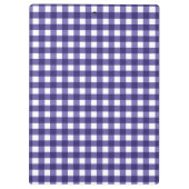 Navy blue gingham klembord (Achterkant)