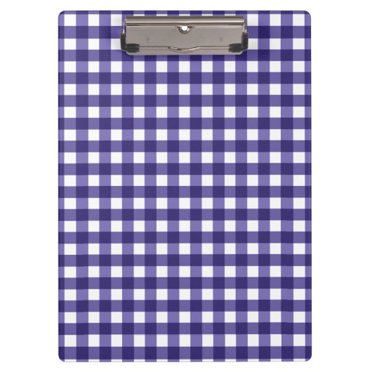 Navy blue gingham klembord (Voorkant)