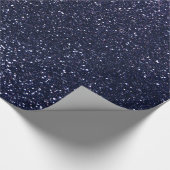Navy blue glitter cadeaupapier (Hoek)