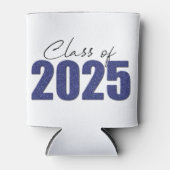 Navy Blue Glitter Klasse van 2025 Blikjeskoeler (Voorkant)