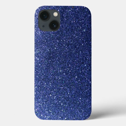 Navy Blue Glitter ombre Sparkles Modern Girly Glam Case-Mate iPhone Case (Achterkant)